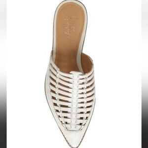 Like new Crown Vintage leather woven mules